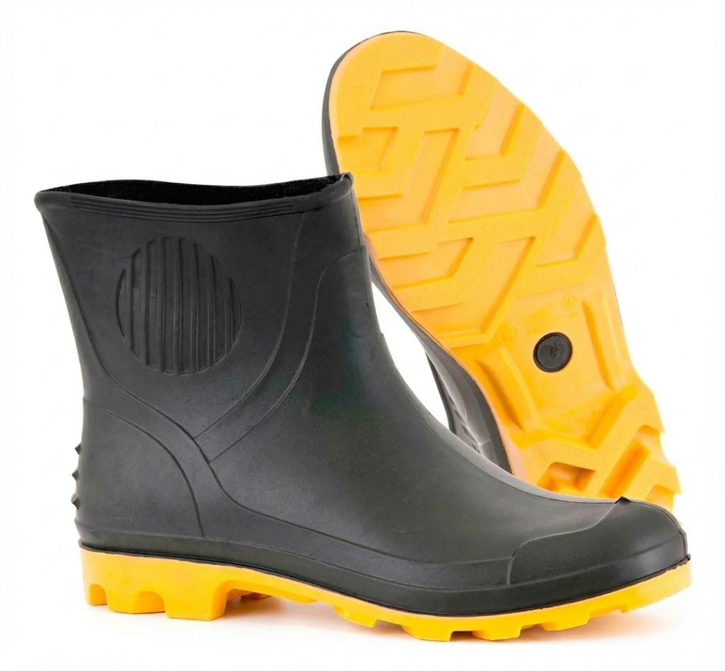 BOTA PVC CANO CURTO PRETA PEGA FORTE CA 46452