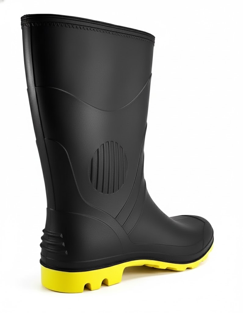 BOTA DE PVC PRETA CANO MÉDIO PEGA FORTE CA 36.103 - Image 4